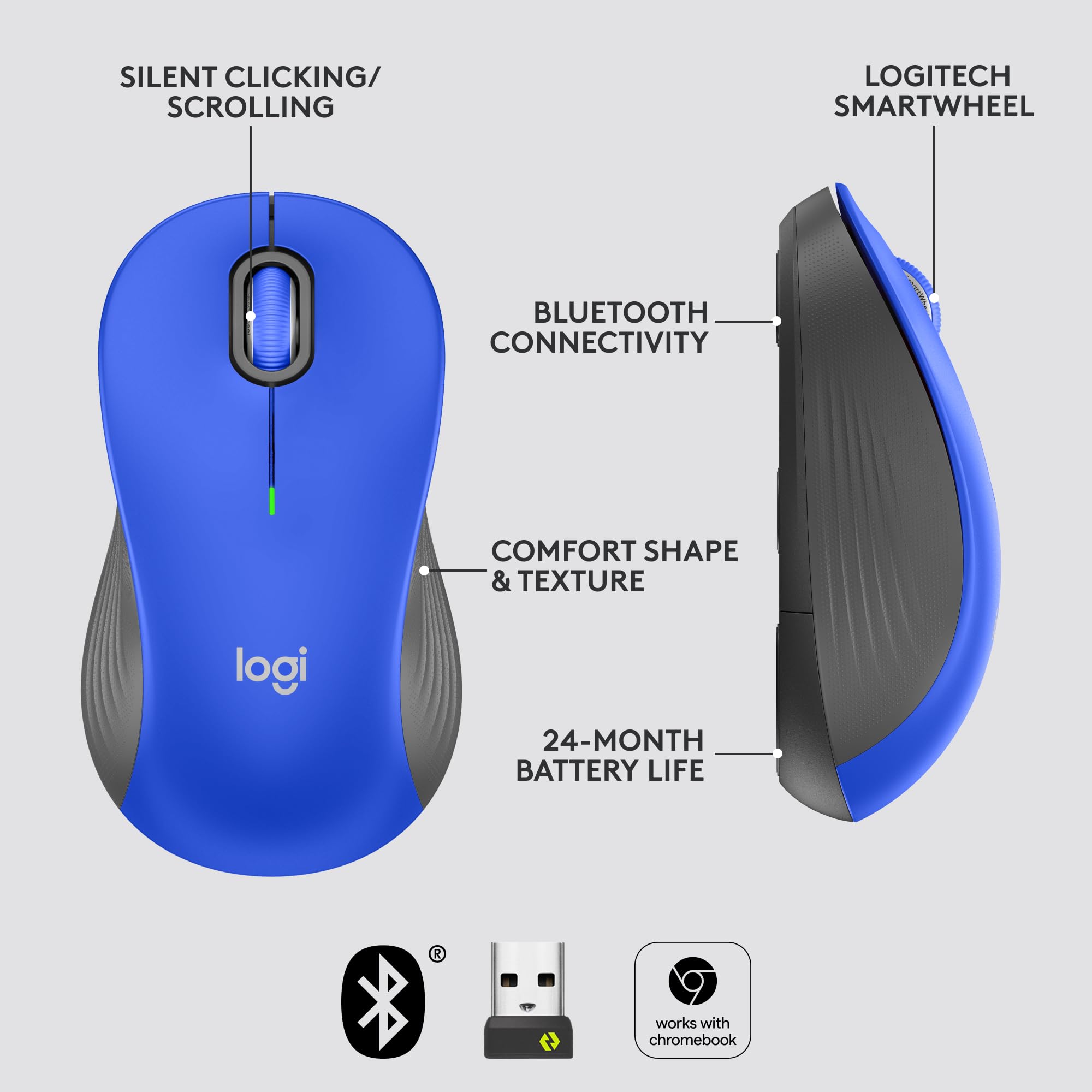 Logitech Signature M550 Wireless Mouse for Large Hands