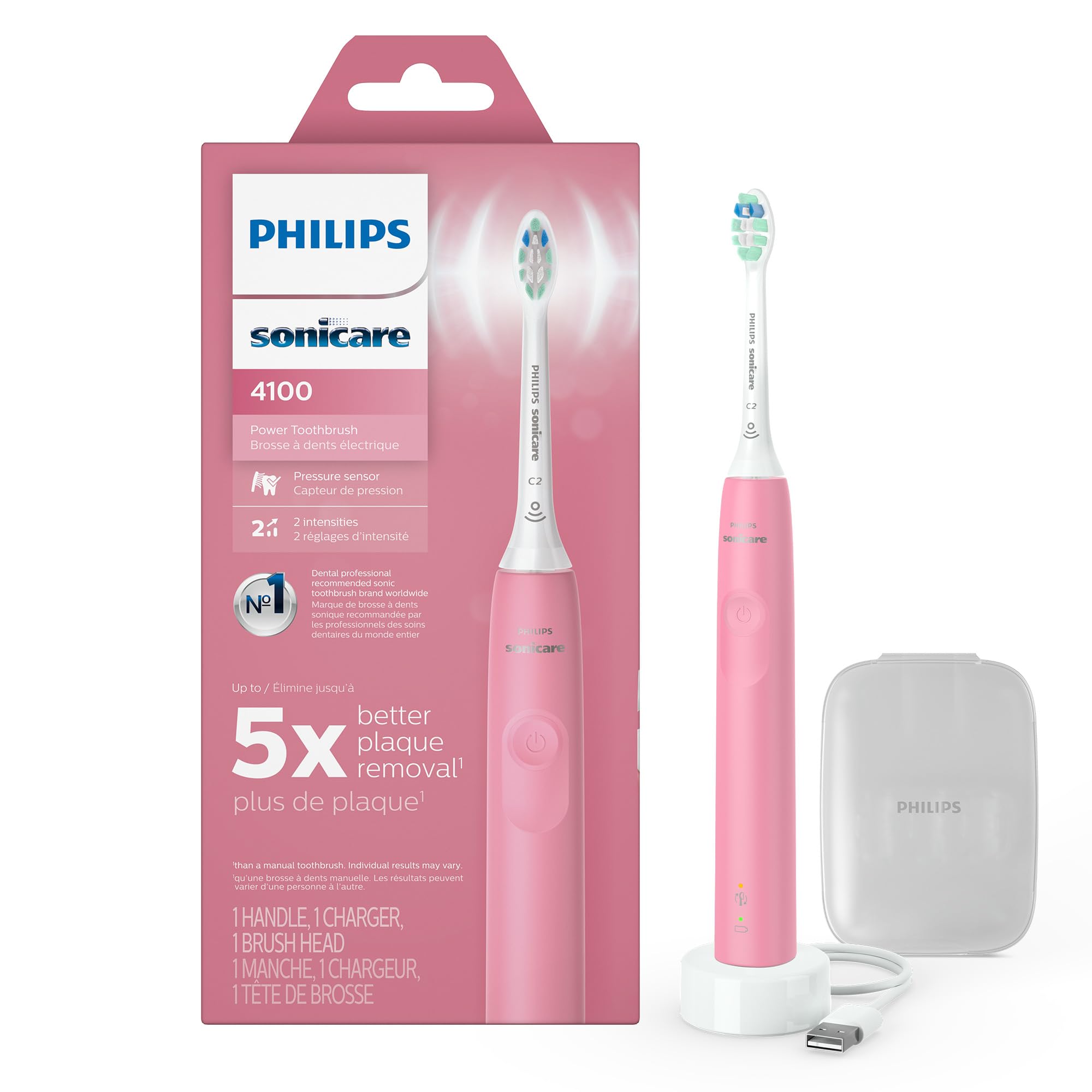 Philips Sonicare 4100 Electric Toothbrush for Superior Plaque Removal
