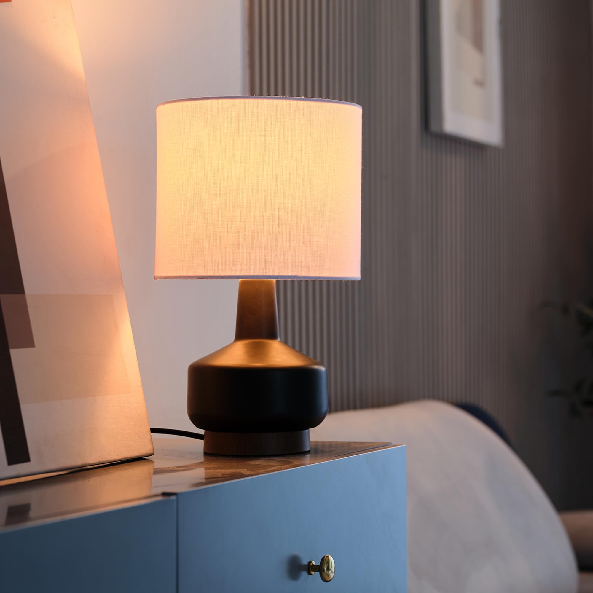 Maya 21 Inch Clear Glass Fillable Table Lamp