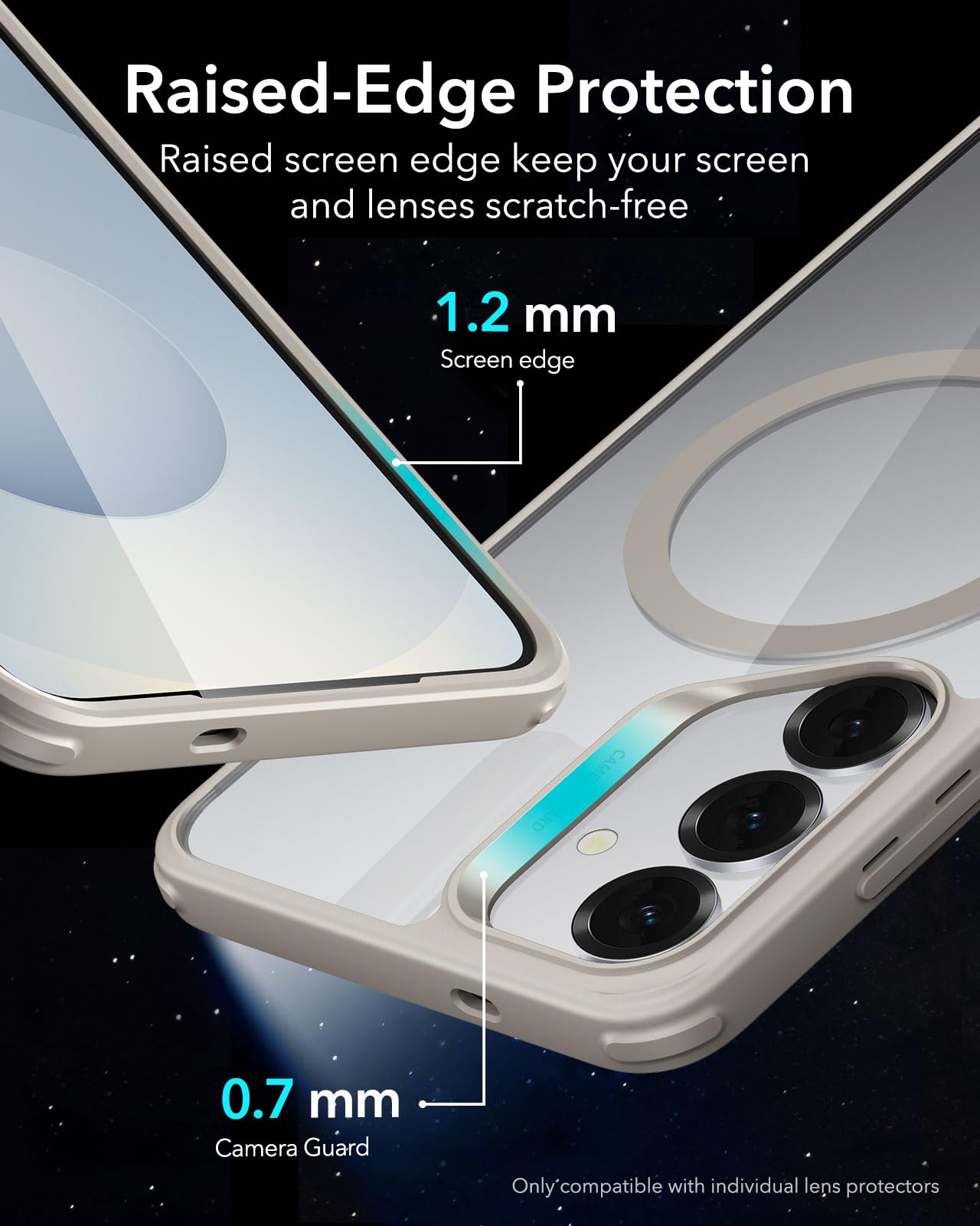 ESR Clear Black Case for Samsung Galaxy S25 Ultra