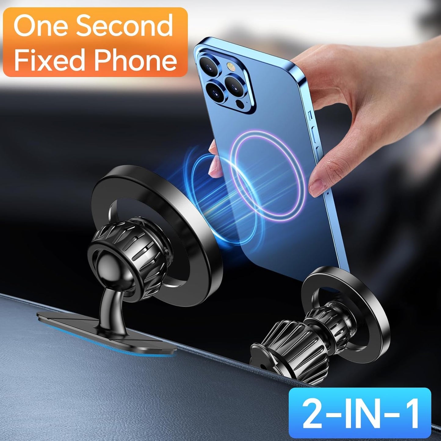 Kaistyle MagSafe Car Mount 360 Rotation 20 Strong Magnets