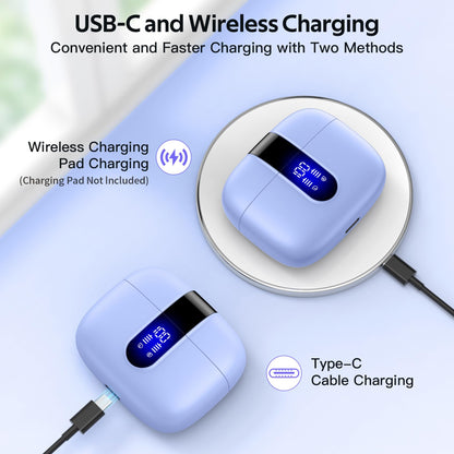 Tagry Bluetooth Earbuds True Wireless LED Power Display Case