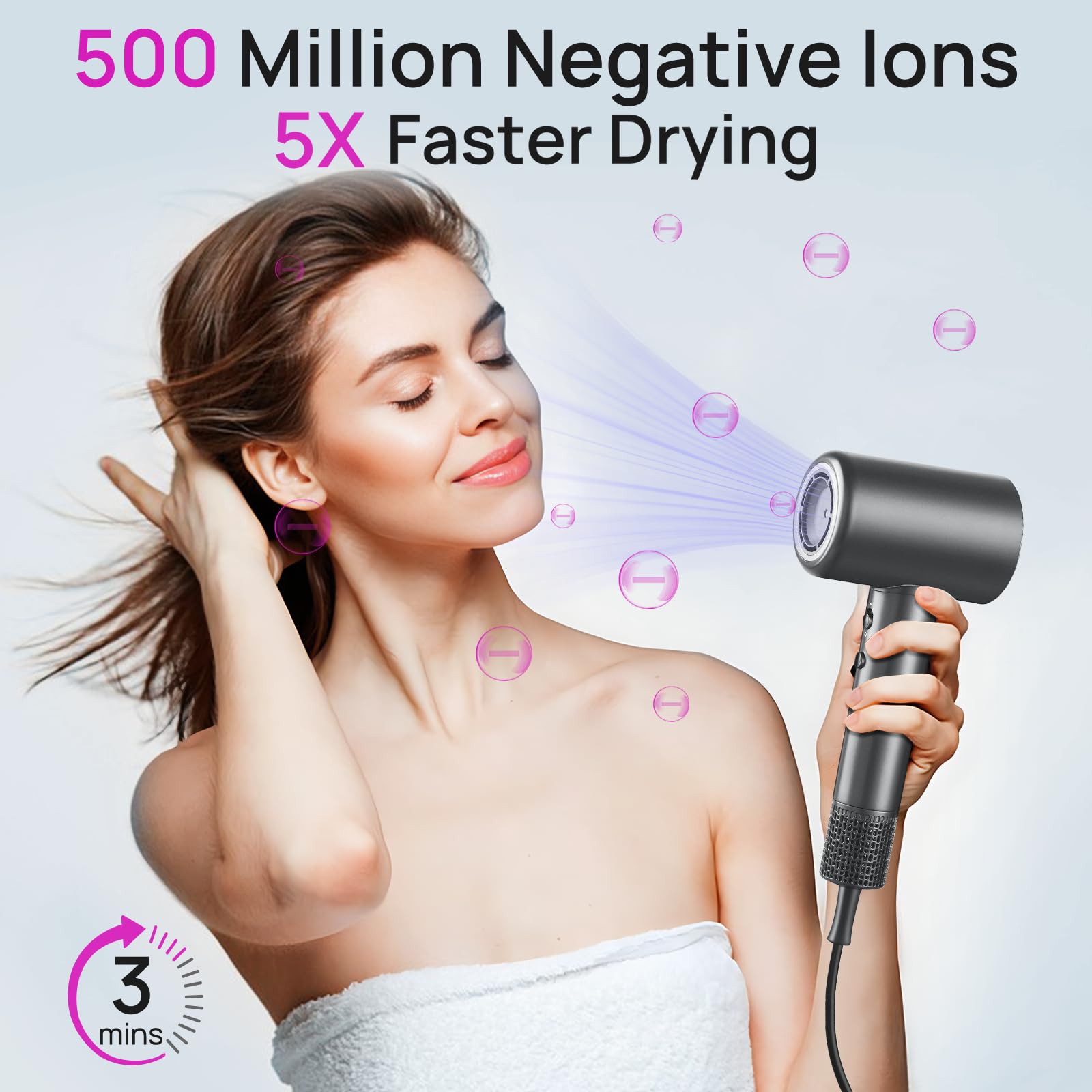Professional Lightweight Hair Dryer for Fast Drying