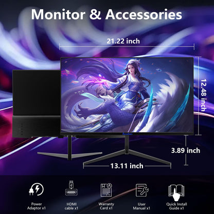27 Inch IPS Gaming Monitor 100Hz Frameless 1080P HDMI