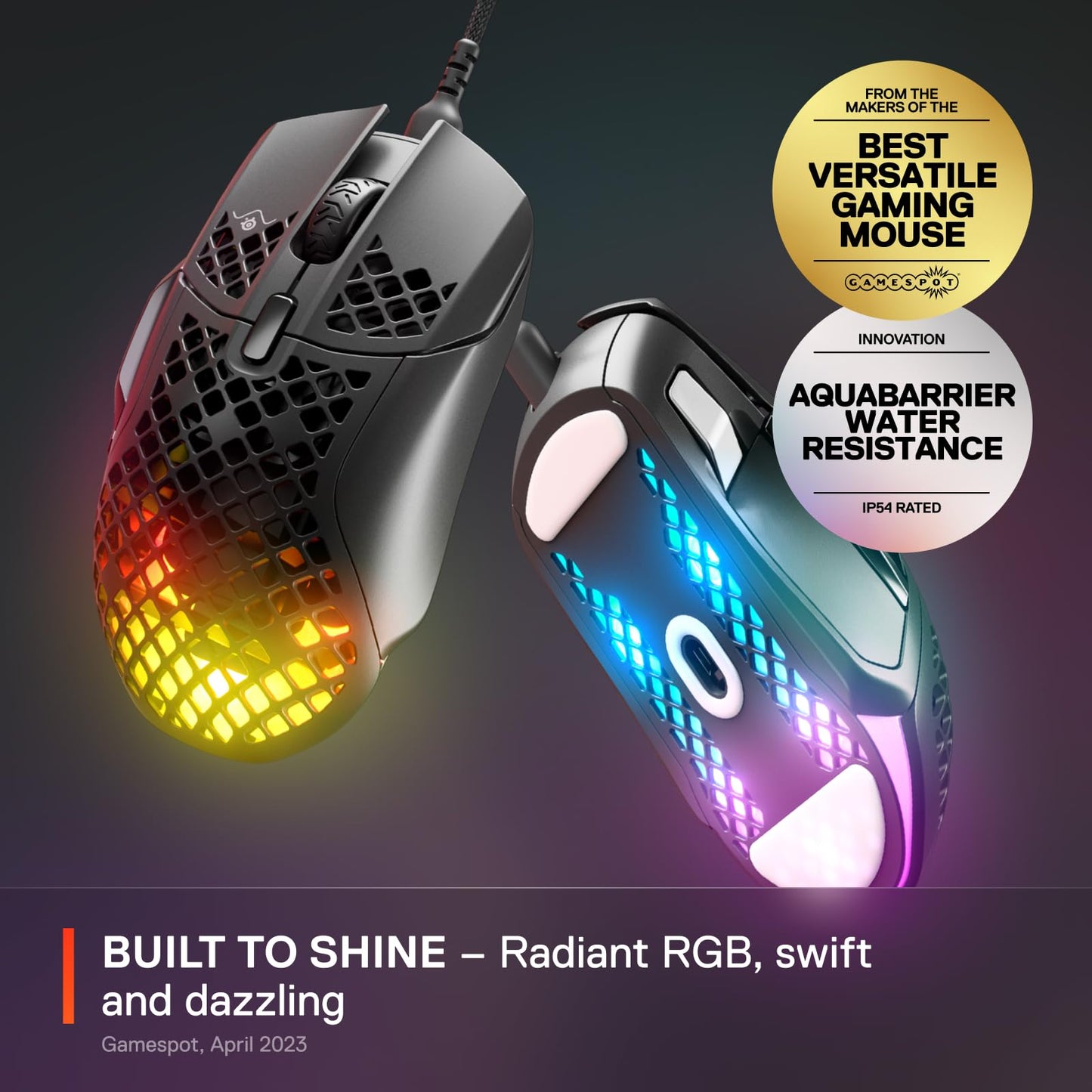 SteelSeries Aerox 5 Lightweight RGB Gaming Mouse