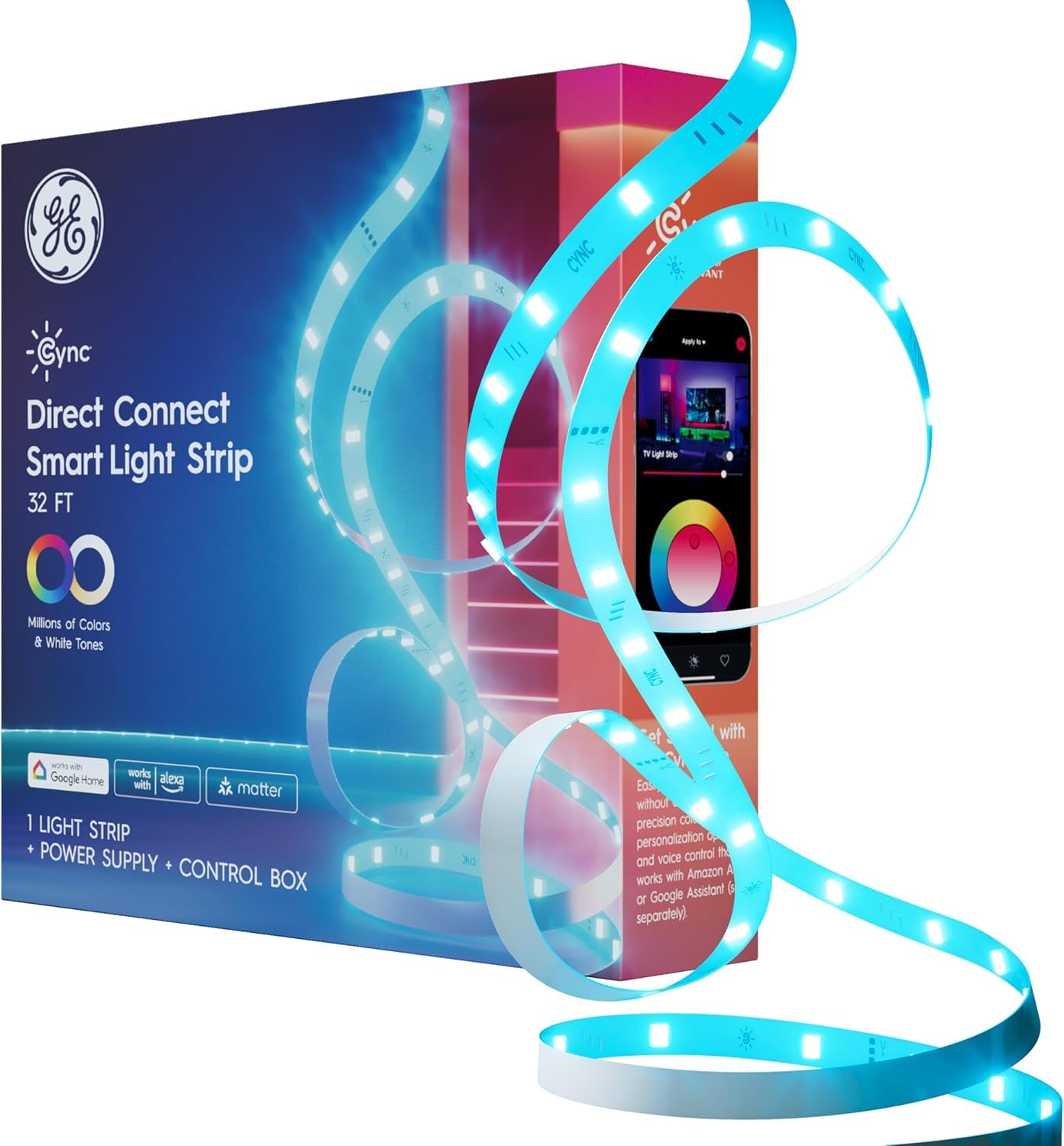 Cync Smart LED Strip Lights with Millions of Colors