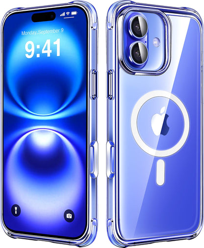 Mkeke Clear Case for iPhone 17 Pro Max Shockproof Bumper