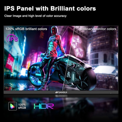 Sansui 27 Inch WQHD Gaming Monitor 180Hz 1ms DP HDMI HDR