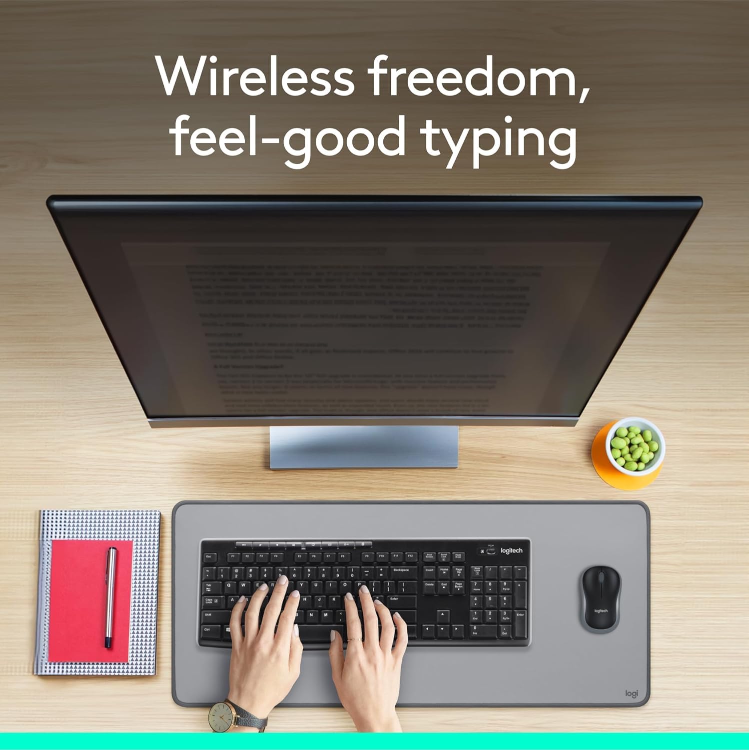 Logitech MK270 Wireless Keyboard and Mouse Combo for Easy Computing
