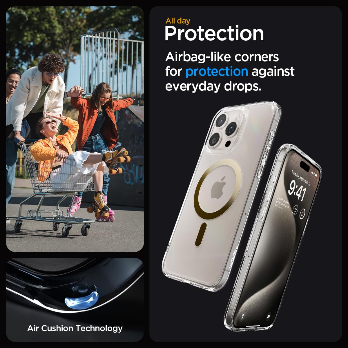 Spigen iPhone 16 Case with MagSafe Military-Grade Protection