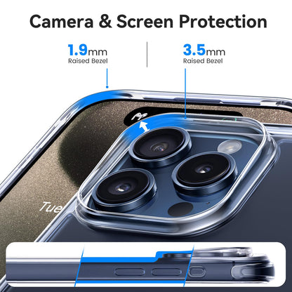 Mkeke Clear Case for iPhone 17 Pro Max Shockproof Bumper