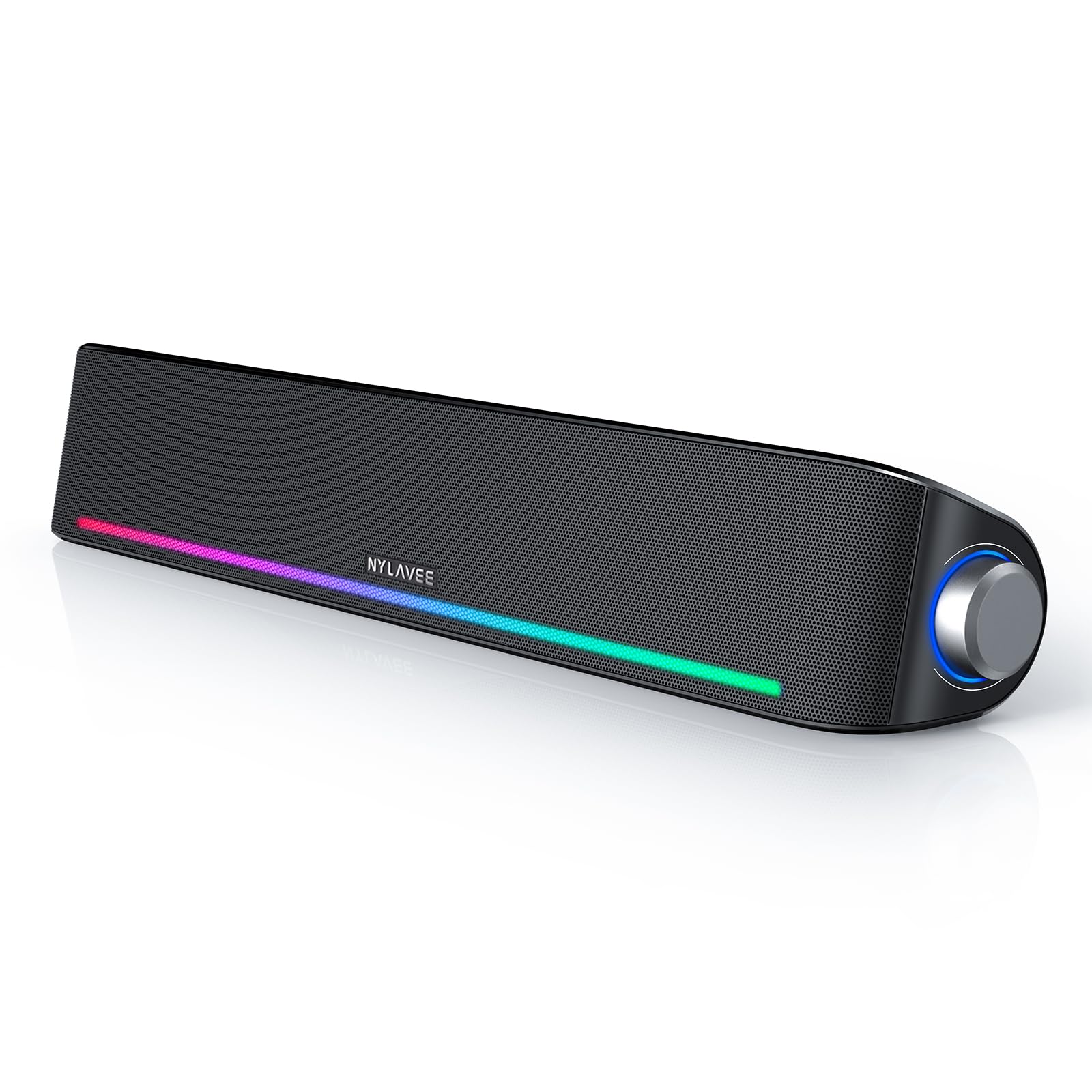 Hi-Fi Bluetooth Computer Speakers with Dynamic Lighting