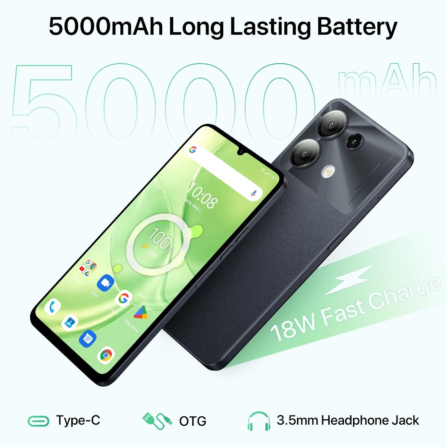 UMIDIGI G9 5G Android 14 Phone 12GB RAM 128GB ROM 50MP Camera 6.75 Inch 90Hz