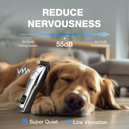 Professional Dog Clippers for Thick Coats Low Noise Operation
