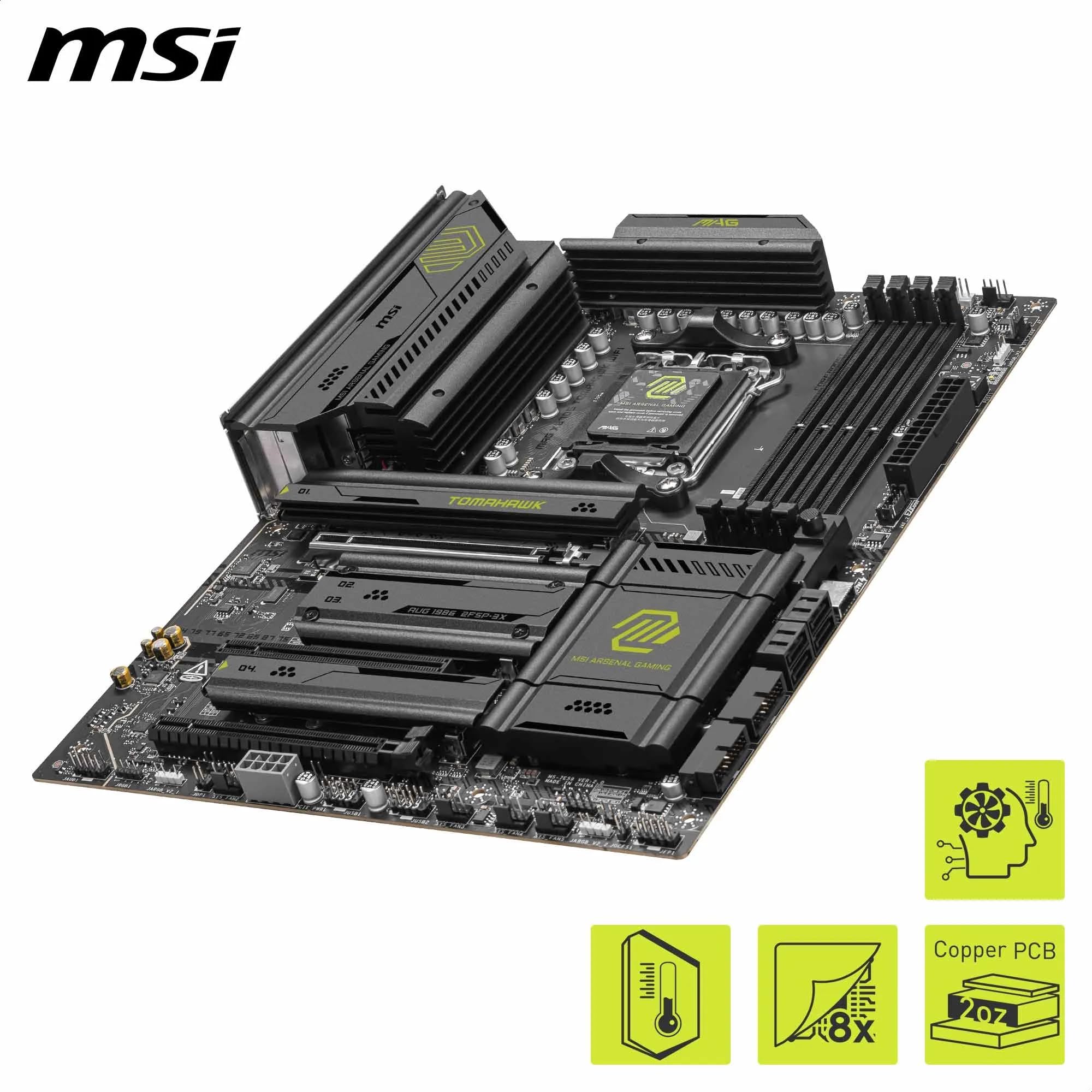 MSI MAG X870 Tomahawk WiFi Gaming Motherboard for AMD Ryzen