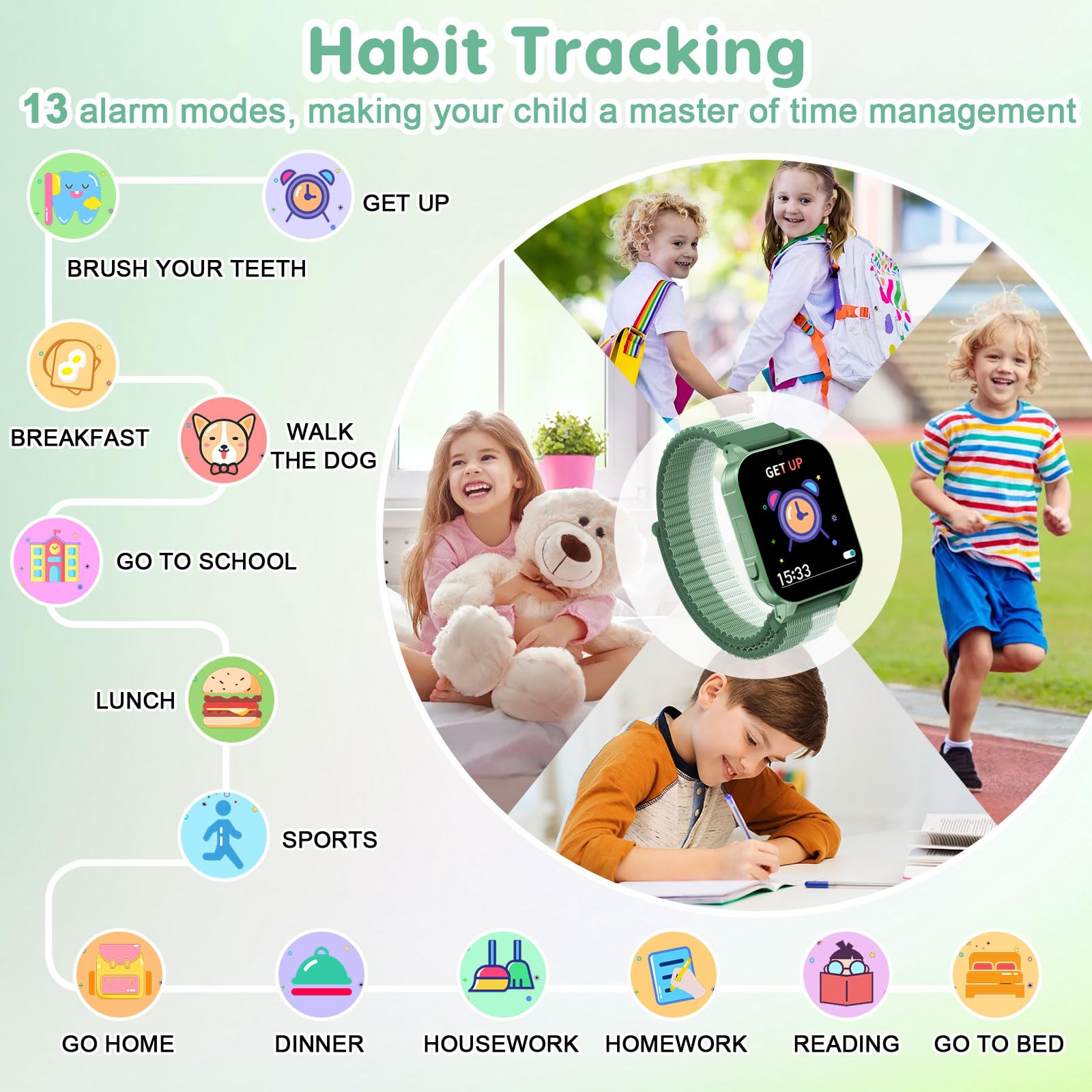 Kids Smartwatch With Educational Games And Camera HD