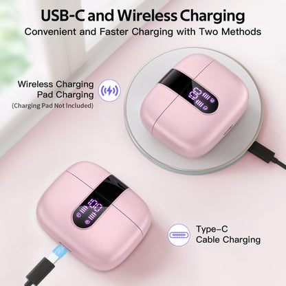 Tagry Bluetooth Earbuds True Wireless LED Power Display Case