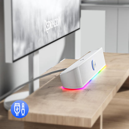 Redragon GS560 RGB Desktop Soundbar with Dynamic Lighting