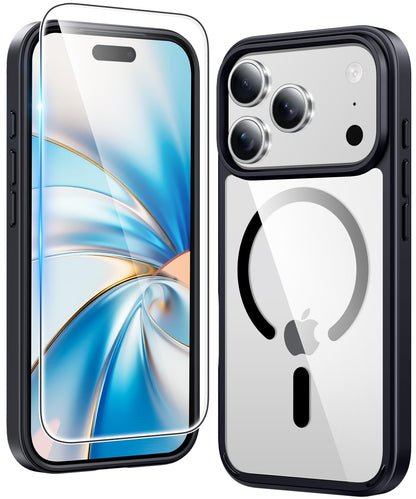 FNTCASE Clear Case For iPhone 17 Pro Max Screen Protector