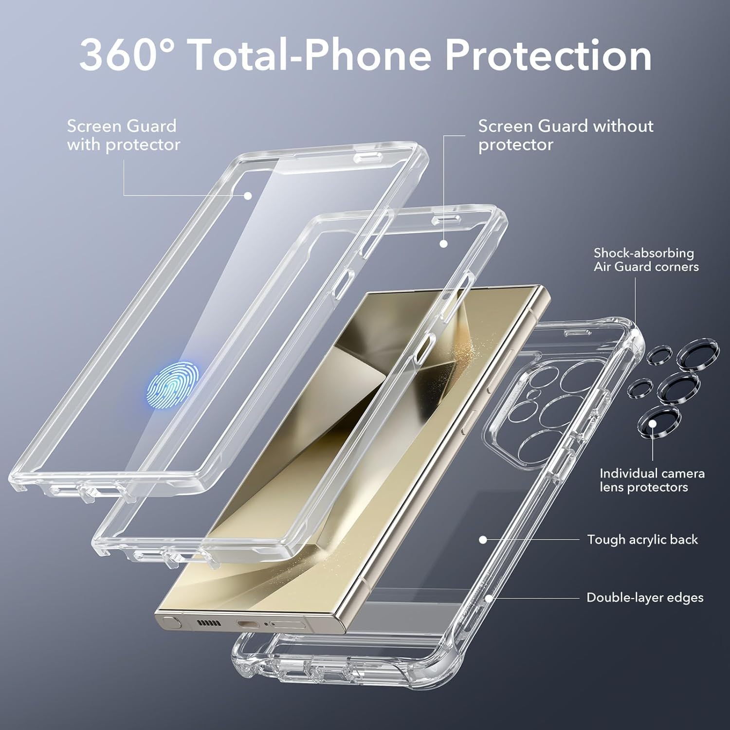 Samsung Galaxy S24 Ultra Armor Case with Screen Protector
