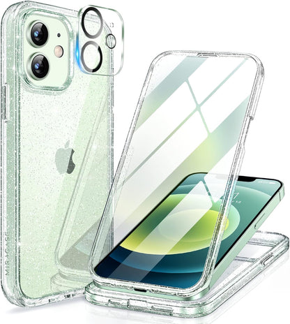 Miracase Glass Series iPhone 11 Rugged Case 6.1 9H Purple