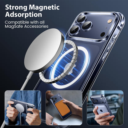 Mkeke Clear Case for iPhone 17 Pro Max Shockproof Bumper