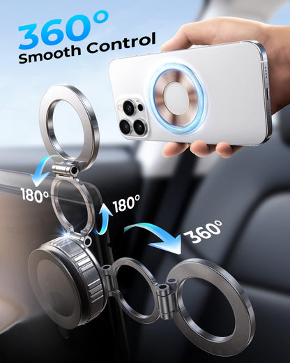 Dimoncoat 2026 Upgraded Metal 360 Degree Vacuum Phone Mount