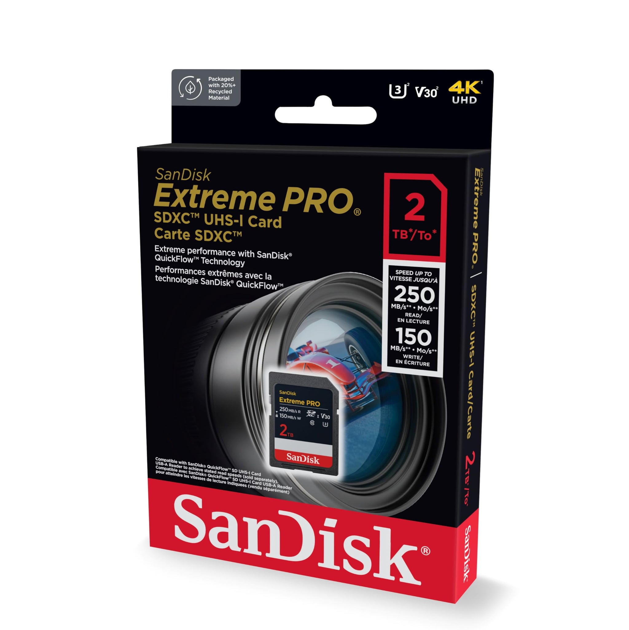 SanDisk 256GB Extreme PRO SD Card for Fast 4K Transfers