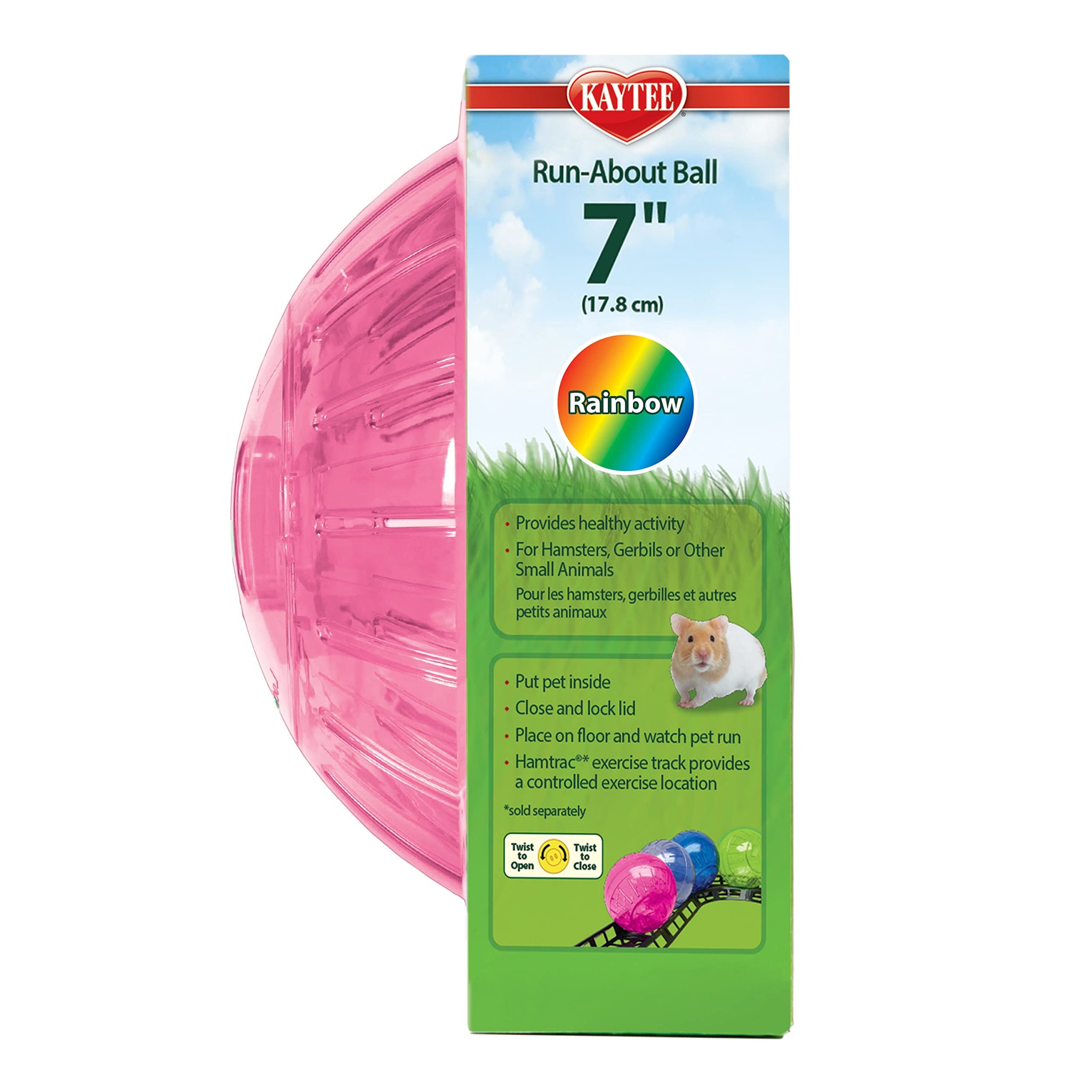 Kaytee 5 Inch Clear Exercise Ball for Dwarf Hamsters