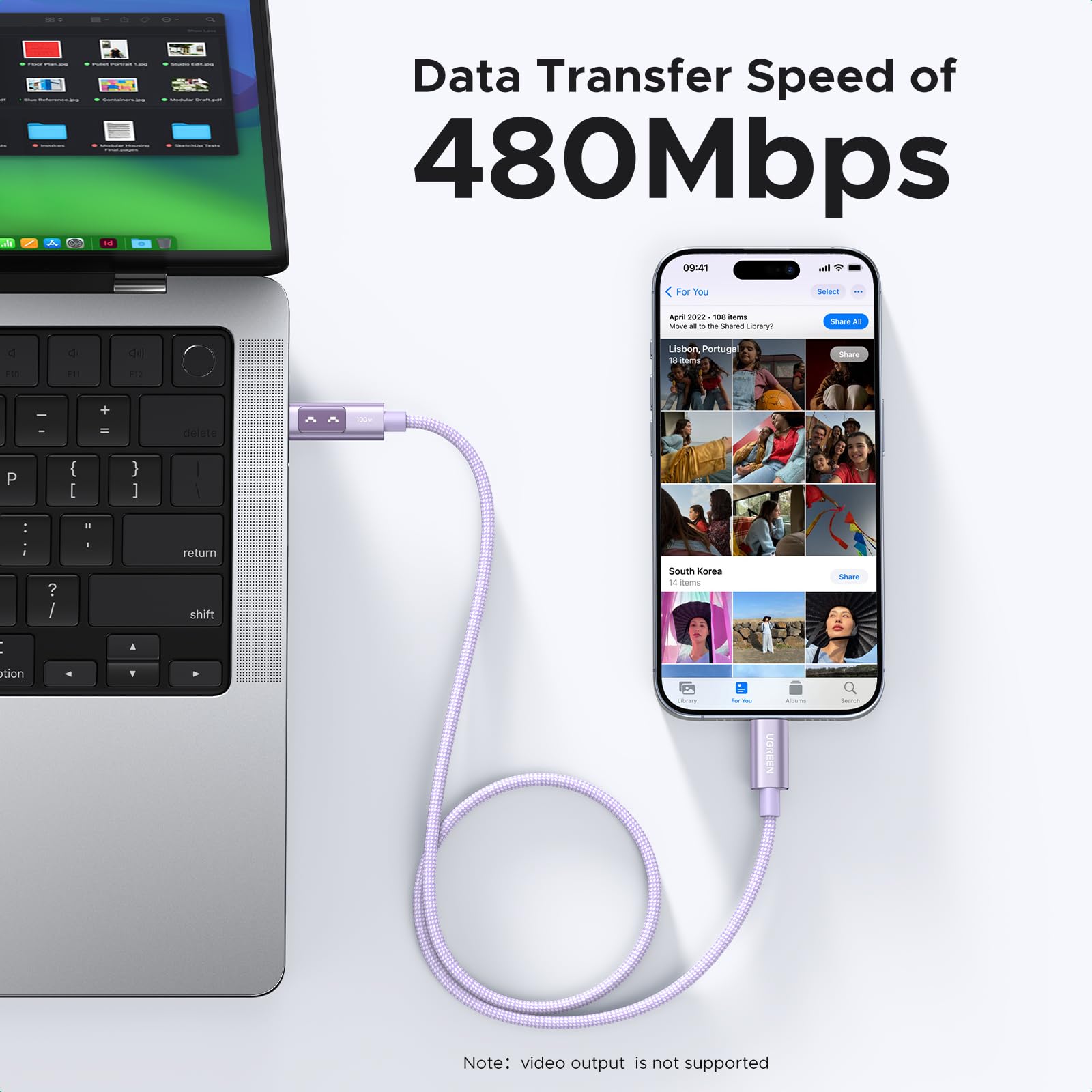 UGREEN USB C to USB C Cable 100W Fast Charging