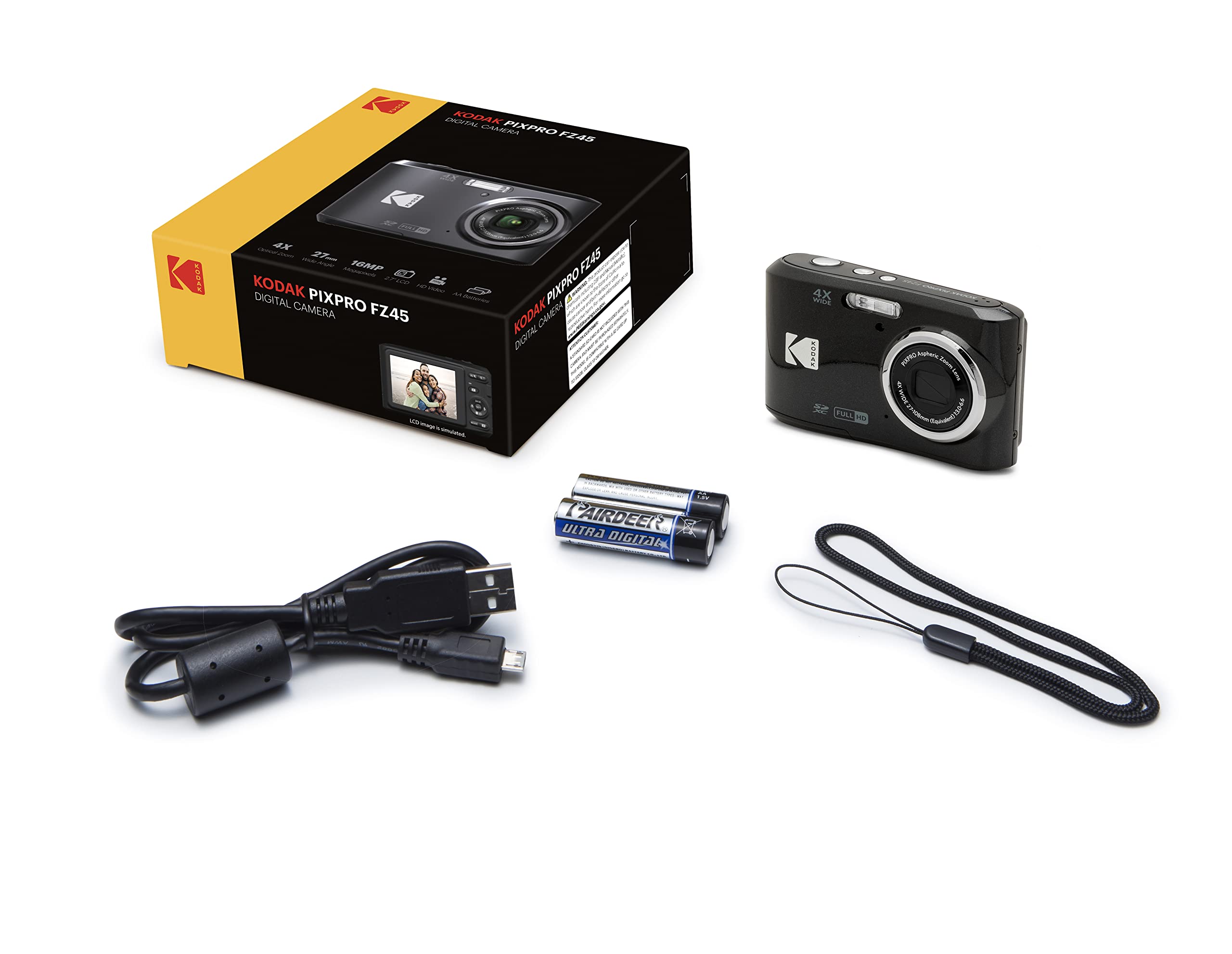 Kodak Pixpro FZ45 16MP Digital Camera with Easy Zoom