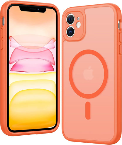 FNTCASE IPhone 16 Case Clear Magnetic MagSafe Screen Protector Drop Proof Rugged