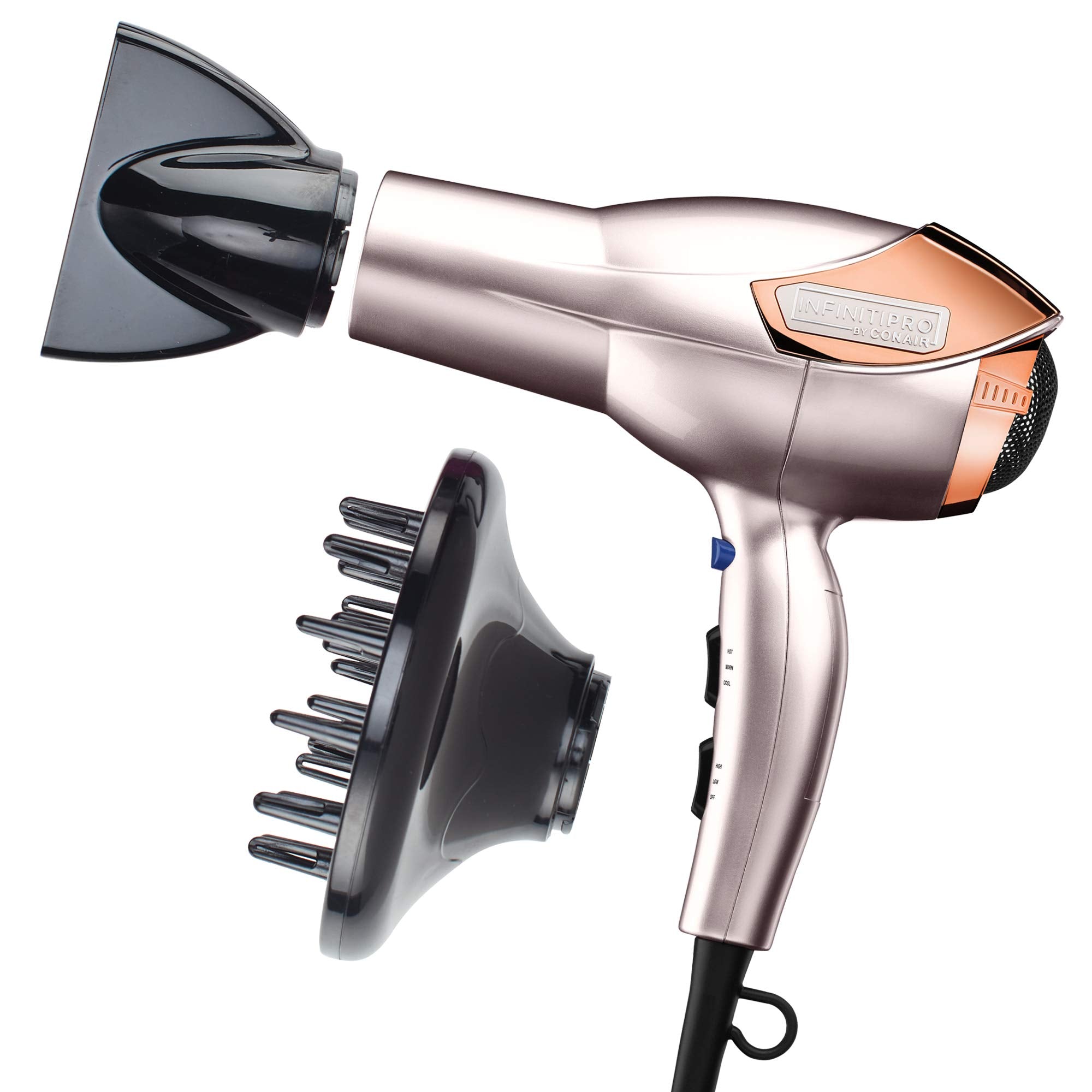 InfinitiPRO Hair Dryer With Diffuser For Faster Drying