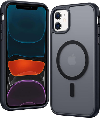 FNTCASE IPhone 16 Case Clear Magnetic MagSafe Screen Protector Drop Proof Rugged