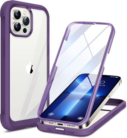 Miracase Glass Series iPhone 11 Rugged Case 6.1 9H Purple