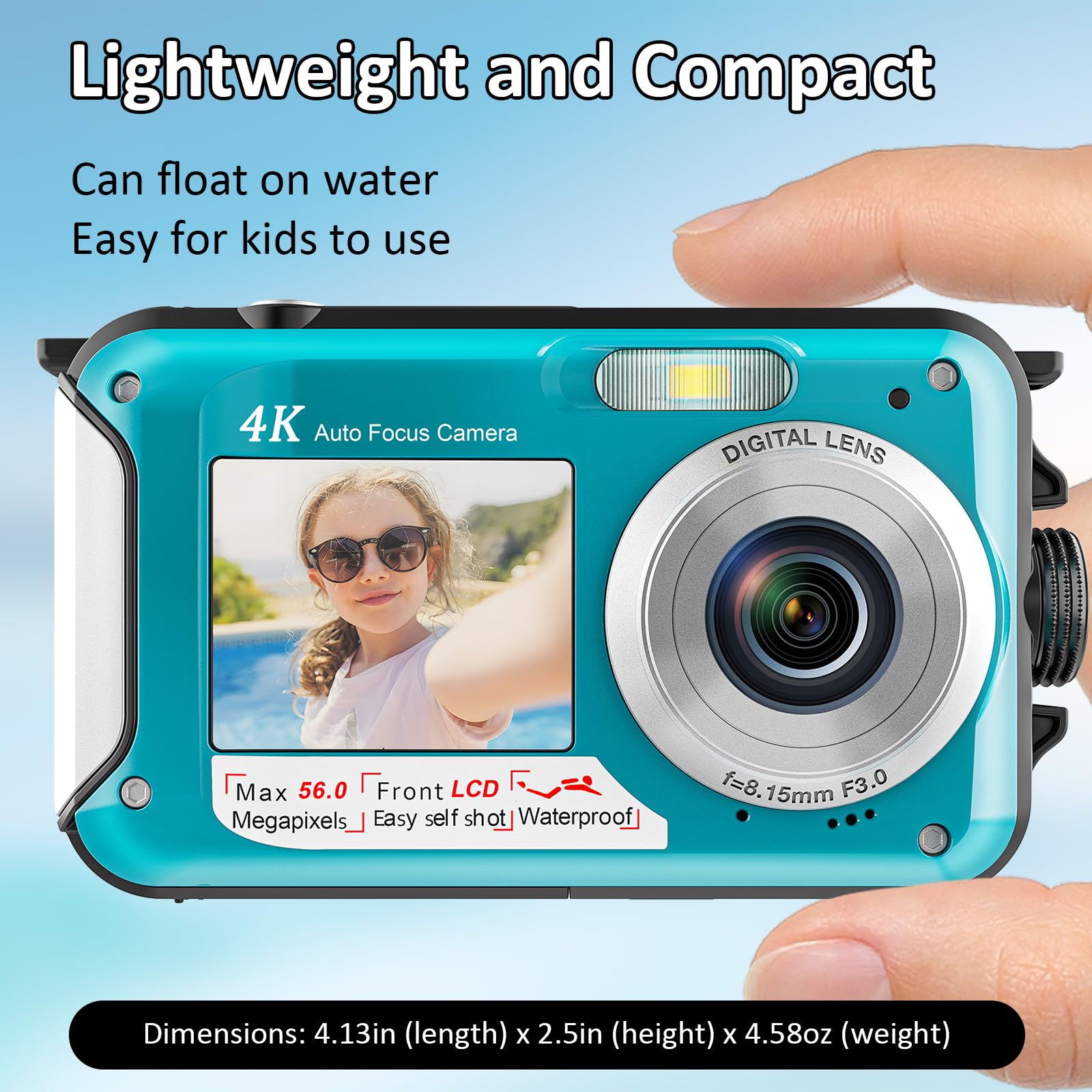 4K Waterproof Underwater Camera for Snorkeling Adventures