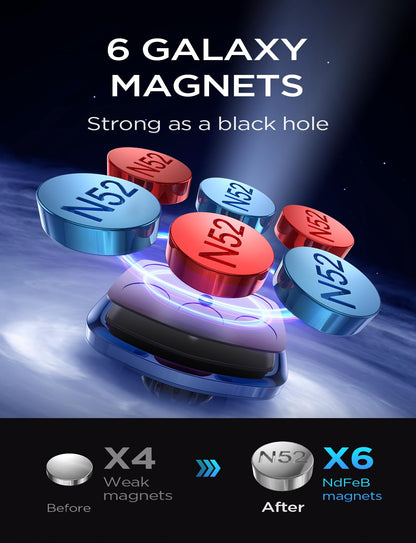 Lisen 2 Pack Magnetic Car Phone Mount For Vent 6 Magnets