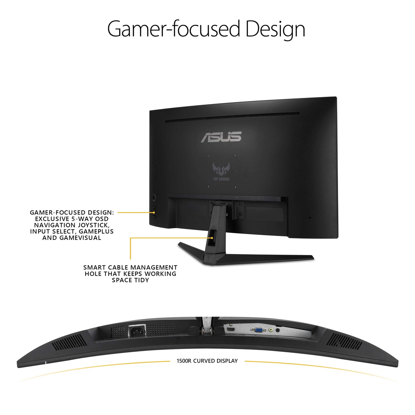 ASUS TUF Gaming 32 Inch Curved Monitor for Smooth Gameplay