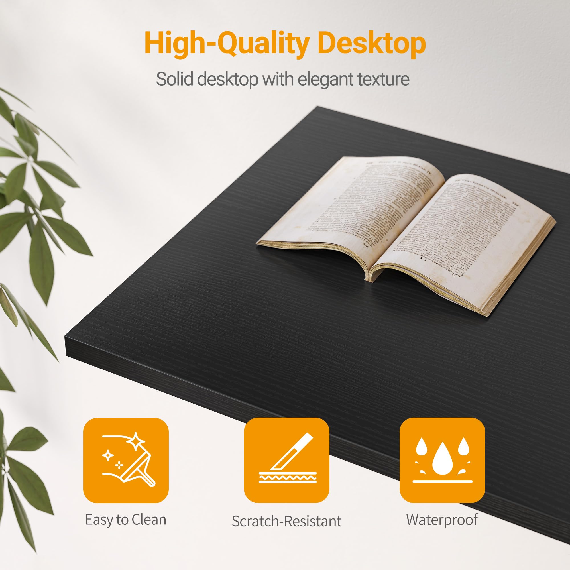CubiCubi L Shaped Desk with Reversible Storage Options