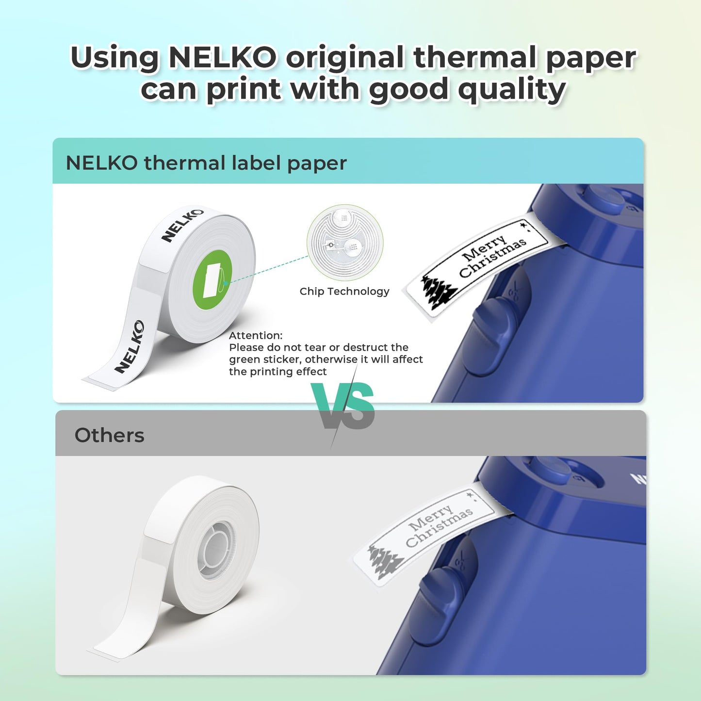 Nelko P21 Bluetooth Label Maker With Tape Wireless Printer