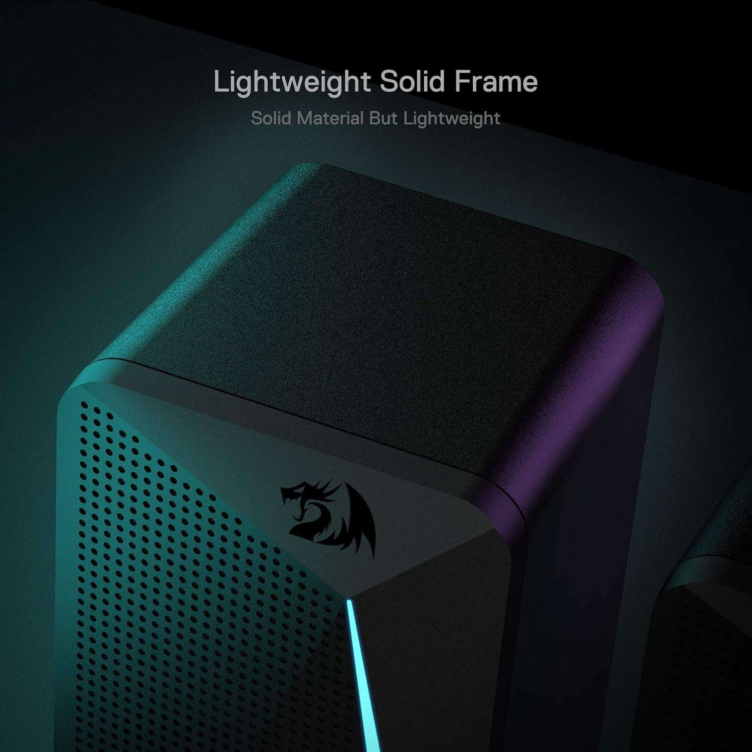 Redragon RGB Desktop Speakers with Enhanced Bass and LED Lights