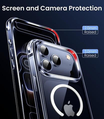 Mkeke Clear Case for iPhone 17 Pro Max Shockproof Bumper