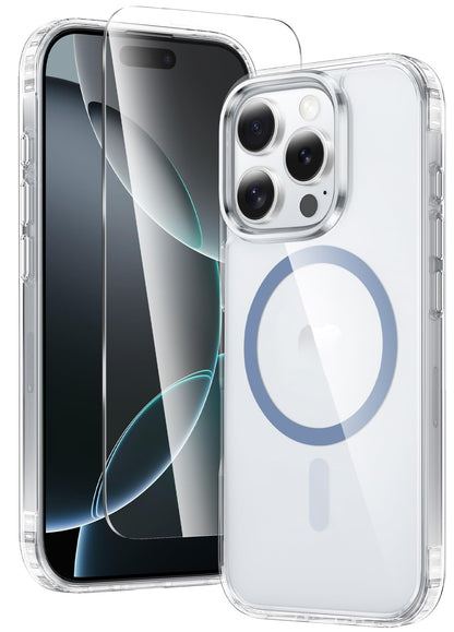 FNTCASE Clear Case For iPhone 17 Pro Max Screen Protector