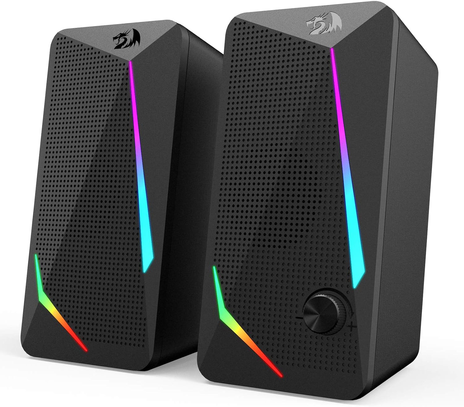Redragon RGB Desktop Speakers with Enhanced Bass and LED Lights