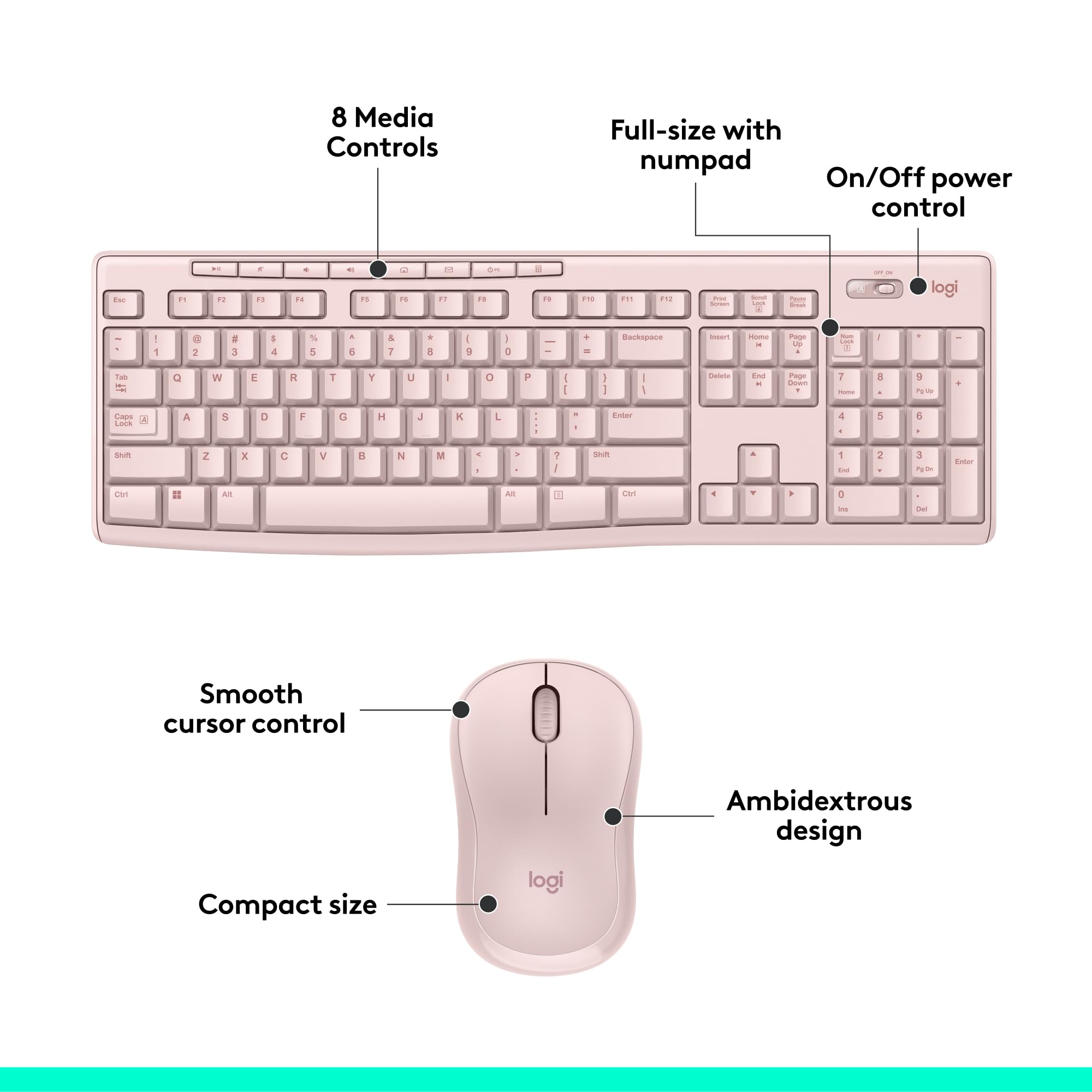 Logitech MK270 Wireless Keyboard and Mouse Combo for Easy Computing