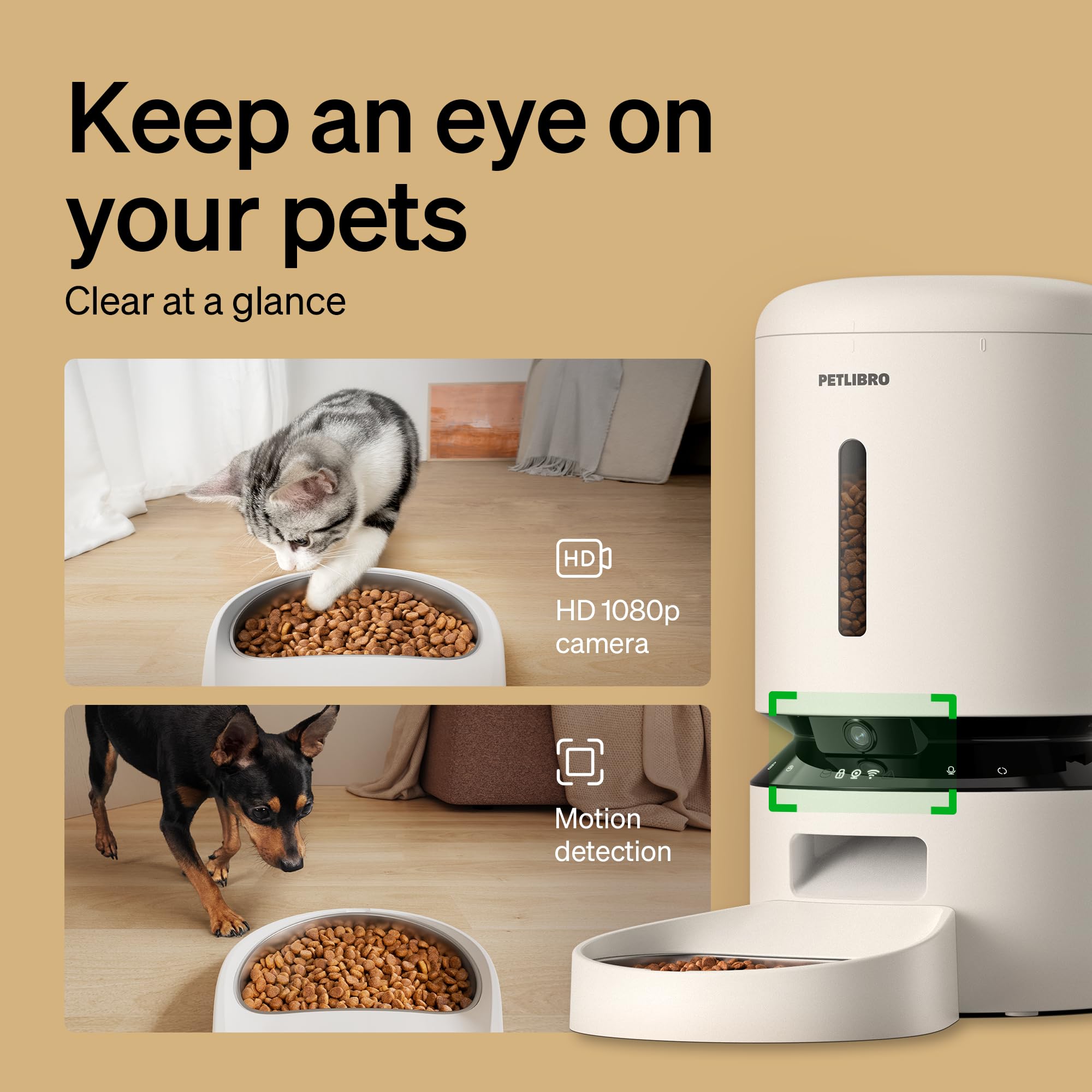PETLIBRO Automatic Cat Feeder with HD Camera and Alerts