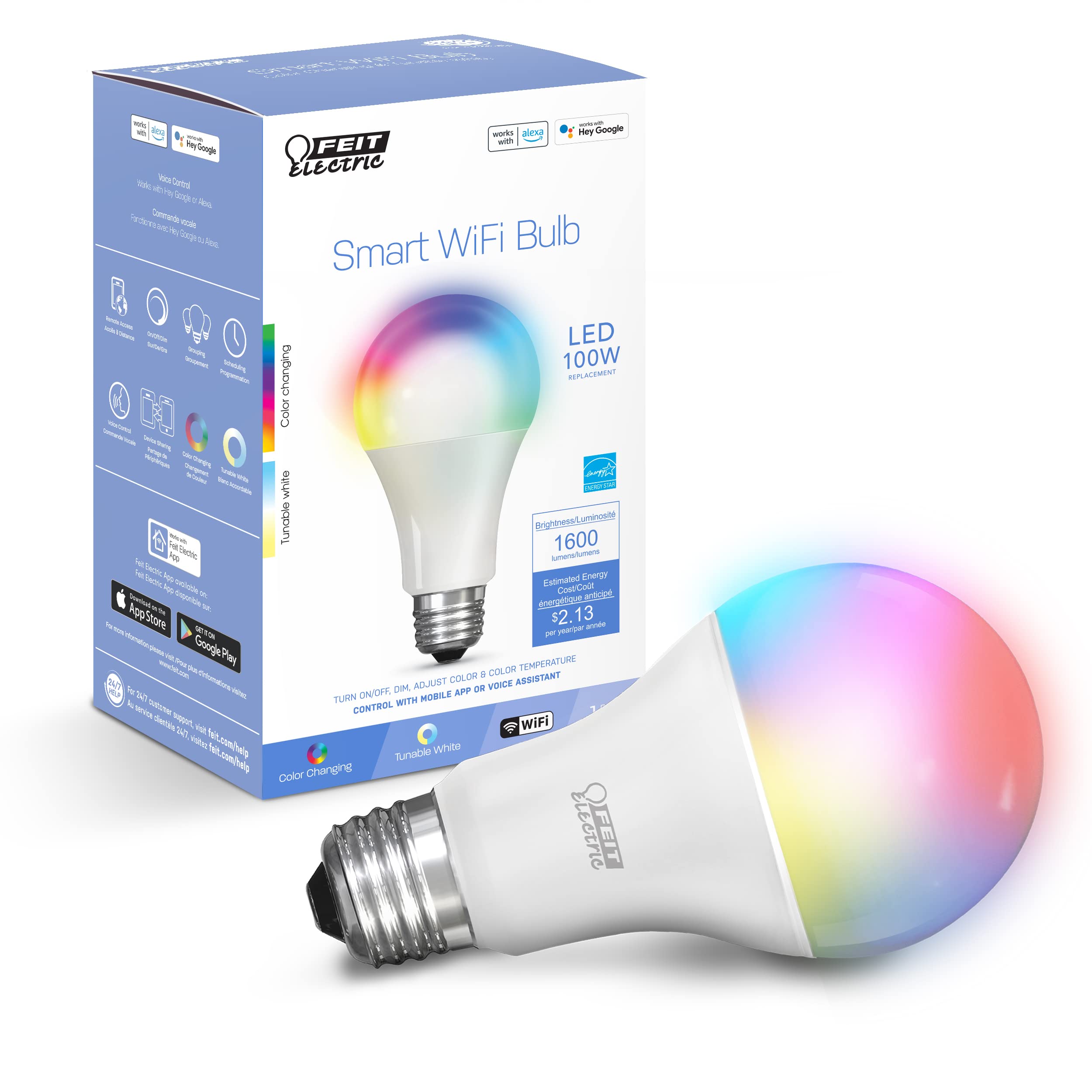 Smart RGB Color Changing LED Bulbs for Home Automation