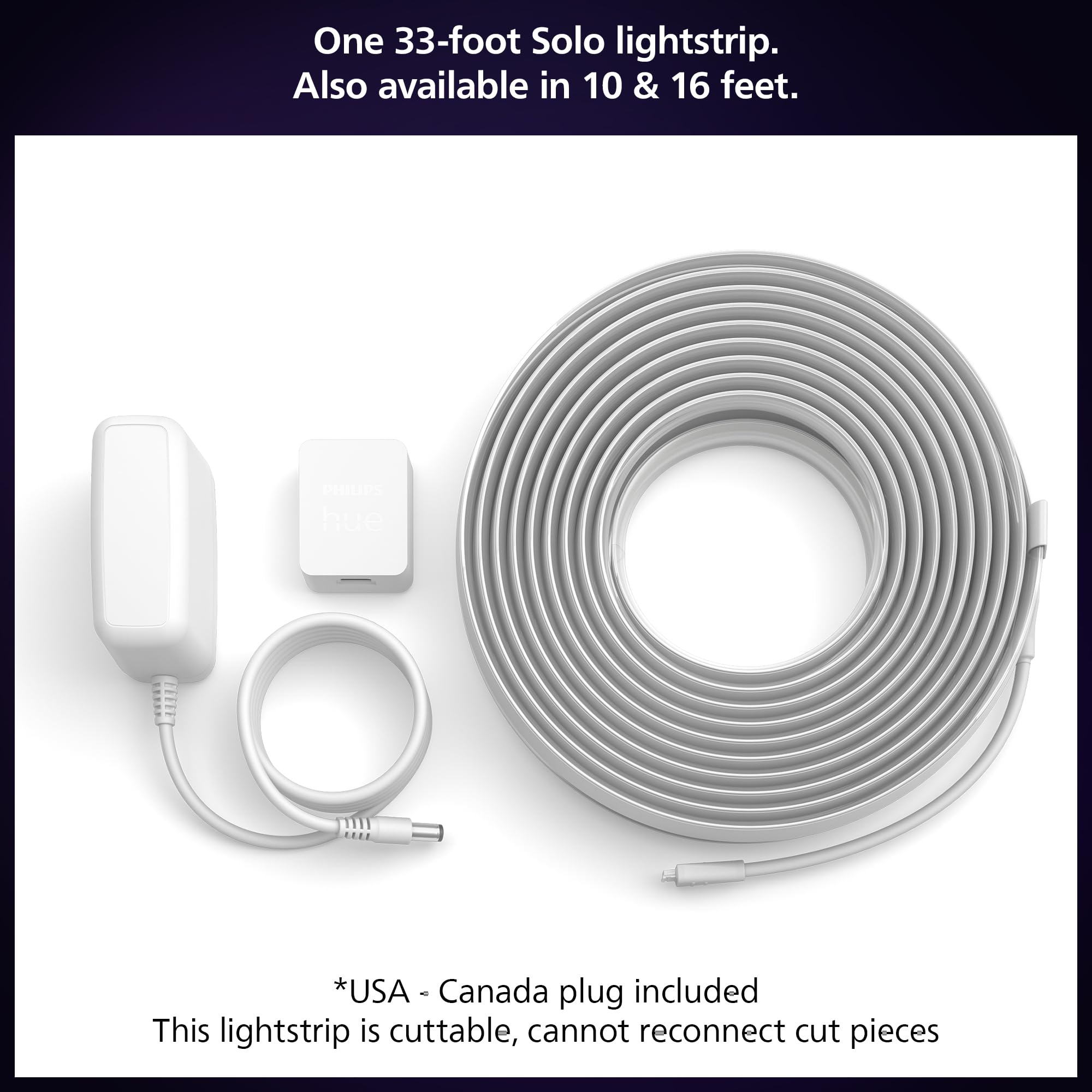 Philips Hue Smart LED Lightstrip Enhances Home Ambiance