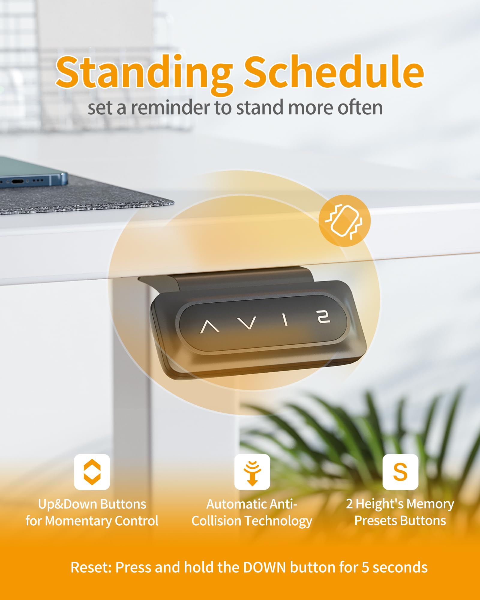 CubiCubi Adjustable Electric Standing Desk for Comfort