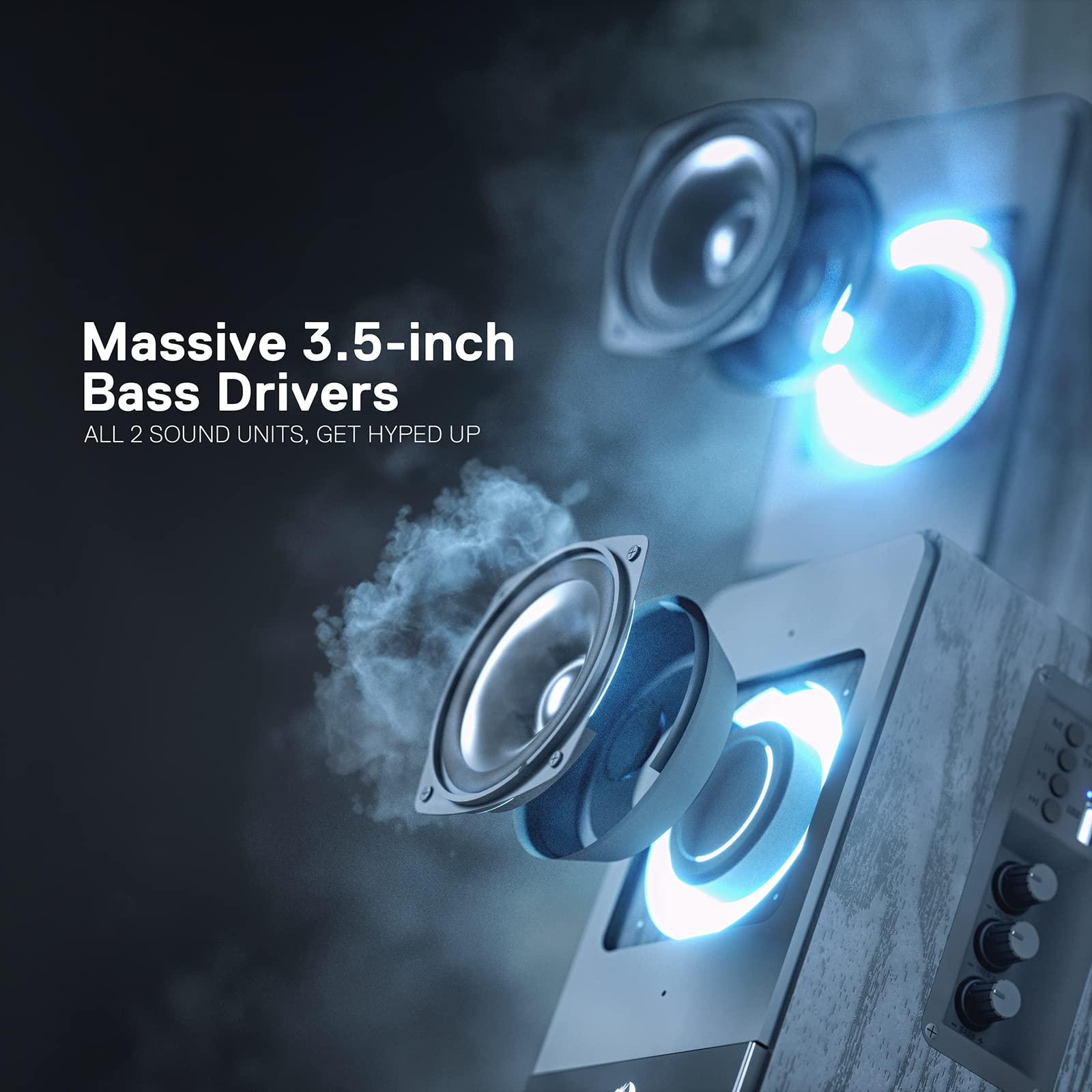 Redragon GS813 Wireless Bluetooth Desktop Speakers with Enhanced Bass